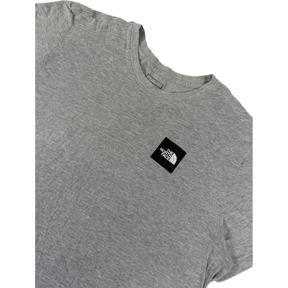 The North Face Men's XL Gray Box Logo Graphic T Shirt Outdoor Streetwear Tee